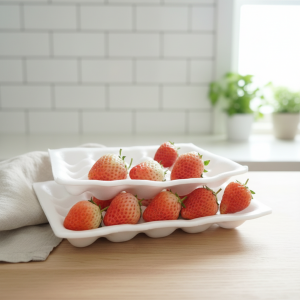 Biodegradable Strawberry Protection Mat Shockproof Foam Fruit Tray Eco-Friendly for Packaging Pad Blister Customized
