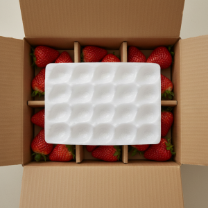 Biodegradable Strawberry Protection Mat Shockproof Foam Fruit Tray Eco-Friendly for Packaging Pad Blister Customized
